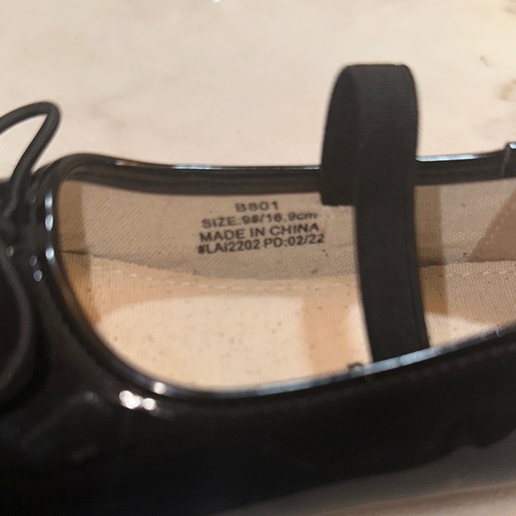 Feliz and flora Elegant Black Dress girl Shoes with Bow Detail‎ size 9 - Picture 5 of 5